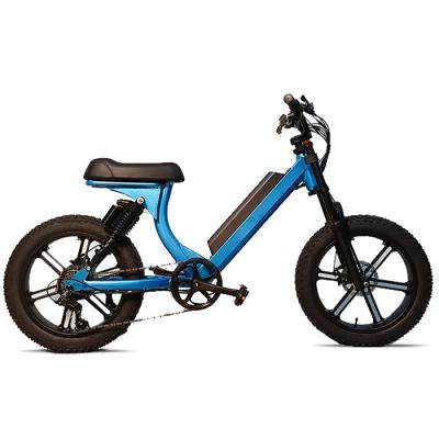 China Aluminum Alloy 500W E Bike Ebike Electric Bike 2 Wheels 20*4.0 Fat Ebike Fully Electric Tire for sale