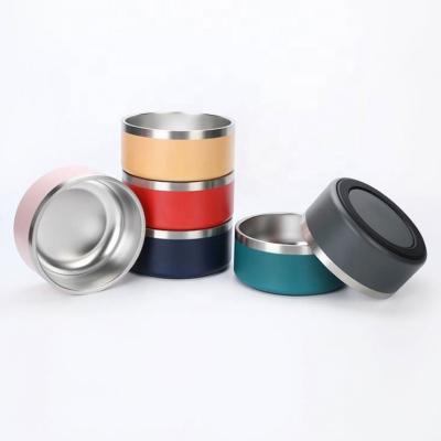 China Sustainable Stainless Steel Pet Bowls Food Feeder Powder Dog Bowl With Customized for sale