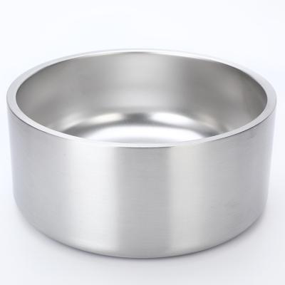 China Viable Wholesale 32oz Double Wall Stainless Steel Dog Bowl Stainless Steel Pet Bowl With Logo Custom for sale