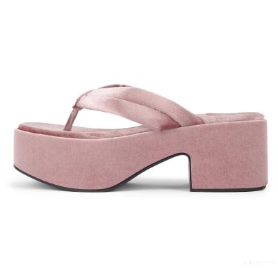 China Lotus Pink Womens Wedge Heeled-Schuhe zu verkaufen