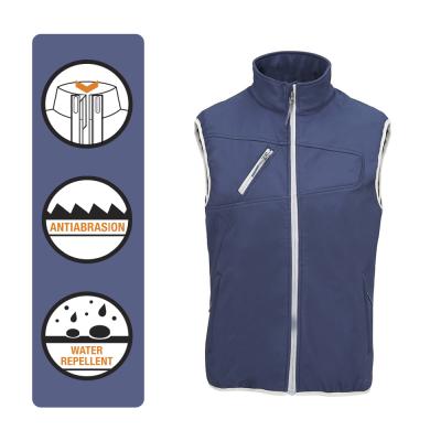 China Breathable Custom Mens Outdoor Vests Hiking Softshell Vest Mens With Hood for sale