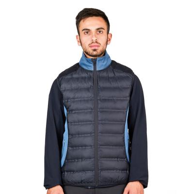 China New Launched Hybrid Windproof Man Vest Recycled Mens Stripper Padded Vest for sale