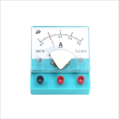 China Student Use Factory Wholesale 0-0.6/0-3A DC uA Voltmeter Teaching Ammeter For College Student for sale