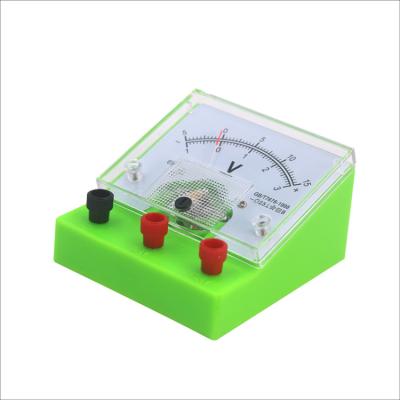 China Student Teaching Use Hot Selling Dual Range Low Voltage 0-3/0-15V Educational DC Voltmeter Ammeter for sale