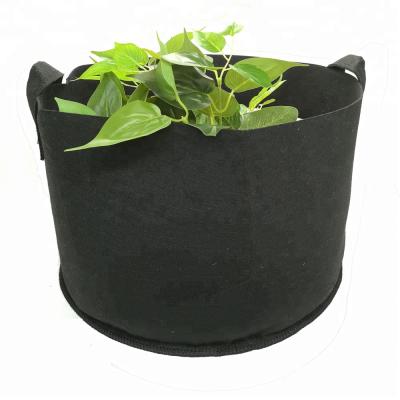 China Plant Fiber 10 Gallon Fruit Mushroom Potato Strawberry Plant Garden Cloth Round Felt Pot Non Woven Grow Bags for sale