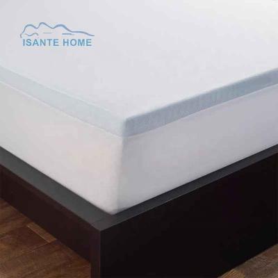 China 2 Inch Cooling Mattress Topper Queen, Pressure-Relieving Gel Infused Memory Foam Mattress Topper for Back Pain with Removable Cover for sale