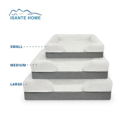 China Travel Hot Sales Shaped Foam Bolster Wall For Rest Dog Sofa Dog Orthopedic Memory Foam Head Mattress With Waterproof Cover for sale