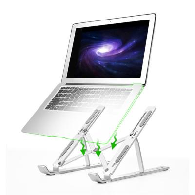 China Foldable Notebook Laptop Stand Storage Aluminum Alloy Computer Frame Portable Heat Dissipation Tablet Laptop Stand for sale