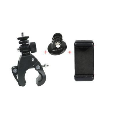 China High Quality 1/4 Bicycle Camera DV DSLR Bike Bicycle Handlebar Clamp Tripod Mount Screw Clip Tripod For Gopro Hero5/4/3+/3/2/1 for sale