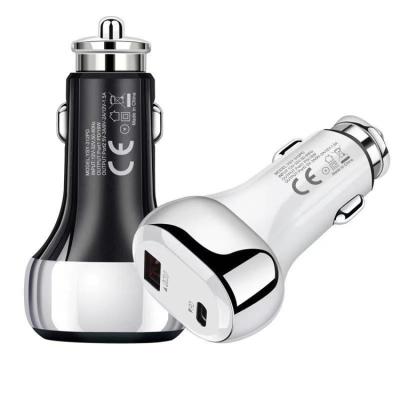 China New USB China-chic Car Charger PD 3.0 Fast Charging 38W Fast Charging Charger For iPhone Huawei Xiaomi MI Type C Mobile Phone for sale