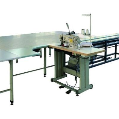 China Machinery Repairs Workshop Automatic Over-edge Tape Bed Mattress Mattress Quilt Quilt Sewing Machine With Operation Table for sale