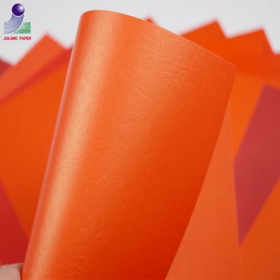 China Fancy Price Anti-Bend Woodfree Uncoated Red Board Paper for sale