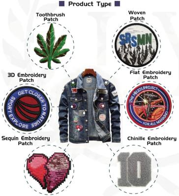 China 3D Embroidery Patch / Cheap Custom Embroidery / Iron Patch Iron On Embroidery Patch for sale