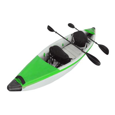 China New Product Rowing Boat Drop Stitch +PVC Drop Stitch Fabric+PVC Pedal Kayak Fishing Inflatable Kayak 2 Person for sale