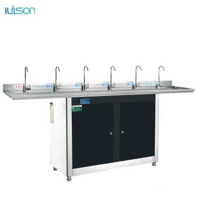 China Large Capacity Outdoor Standing Installation Hot And Hot Water Dispenser School Drinking Station For Hospital for sale