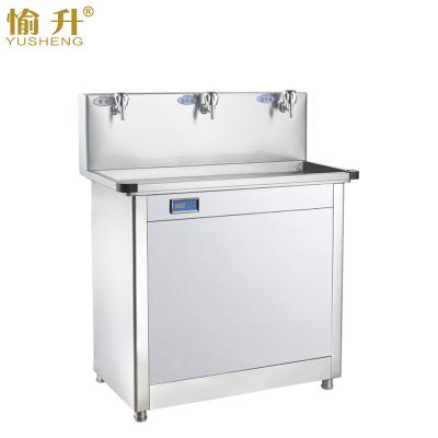 China 3 Faucet Stainless Steel Commercial Drinking Station Hot And Cold Water Dispenser For School For Office for sale