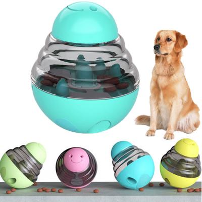 China Sustainable Pet Supplies Dog Toy Food Dispensing Ball By Pushing Dog Slowly Feeding Safe For Pet for sale