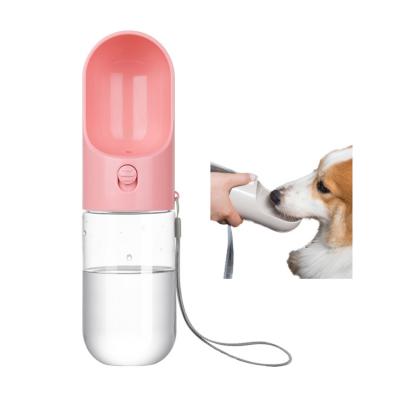 China Hot Sale Foldable Portable Plastic Pet Drink Water Driver Dog Water Bottle Viable For Outdoor Traveling for sale