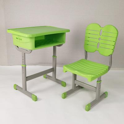 China 2021 New Model Eco-friendly Material Hot Selling Height School Plastic Modern Adjustable Desk And Chair For Home Classroom Ergonomic Ambient for sale