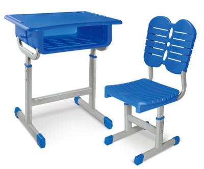 China Eco-freindly + strong environmental high quality simple desk and school chair 2021 new model adjustable height for sale