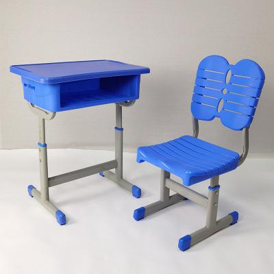 China 2021 new model simple high quality plastic environmental desk and school student chair environmental reinforcement for sale