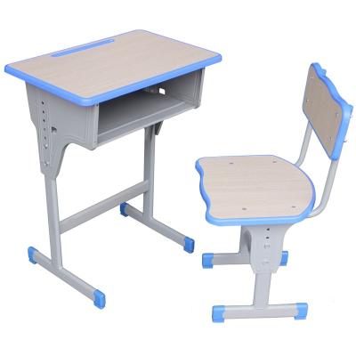 China Comfortable Hot Sale Cheap Wooden Modern MDF Classroom Simple Modern Student Desk And Chair for sale