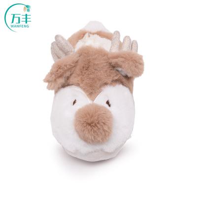 China Fashion trend winter new year fashion elk furry house slippers for sale