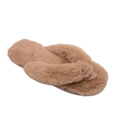 China Cotton Slippers Rabbit Fur Anti-skid House Slippers for sale