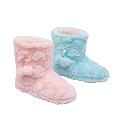 China Wholesale Fashion Trend Faux Rabbit Fur Ball Snow Boots for sale