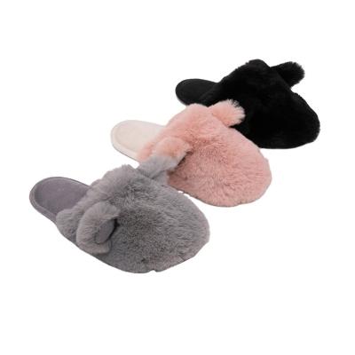 China Wholesale 2023 Fashion Trend Home Indoor Slippers Fashion Fur Women's Fluffy Slippers for sale