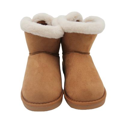 China Fashion Trend Warm Winter Bow Faux Fur Boots Snow Boots For Women for sale