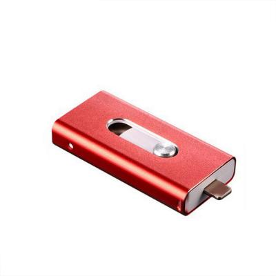 China Hot Sale COLLAR 3 in 1 OTG USB 3.0 Flash Drive for iPhone iPad External Memory Storage for sale