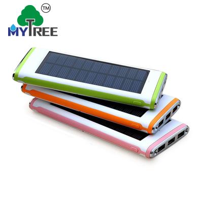 China Mytree Multil Function 10000mAh Solar Power Bank Solar Waterproof Charger For Iphone Smartphones for sale