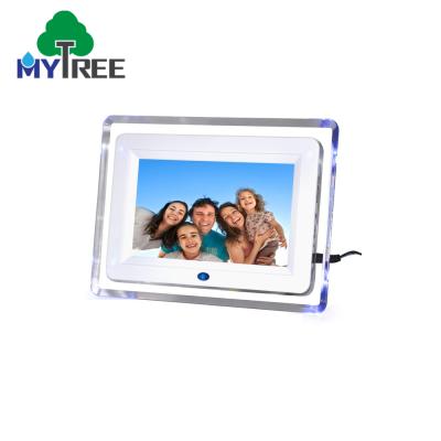 China MP3 Rohs 7 Inch Battery Power Adapter Digital Photo Frame With Stand Holder for sale