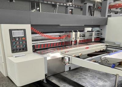 Cina stampatore Slotter Die Cutter di 240pcs/min Flexo per il contenitore di cartone dell'ortaggio da frutto della pizza del latte in vendita