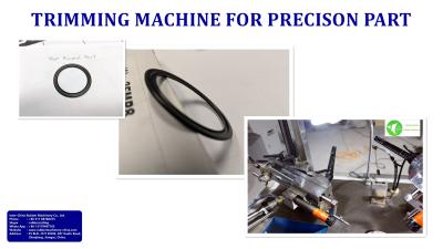 China Case Study:Trimming Machine For Precison Ring Parts; Trimmer For Precison Seal; Angle Trimmer For Shaft Sealing Ring for sale