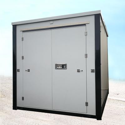 China Hot Sale 16ft 19ft Mobile Foldable Prefab Flat Pack Customized Steel Portable Storage Container Simple Installation 20ft for sale