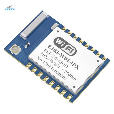 China AT Control E103-W01-IPX Ebyte 2.4ghz 20dBm 100m E103-W01-IPX ESP 8266 WIFI Module With Ceramic Antenna IPEX Antenna for sale