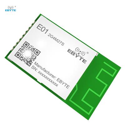 China Built in PA+LNA Ebyte SPI RF Module 2.4g SMD 500mW NRF24L01P PA+LNA 2200m Wireless Range RF Transceiver Module for sale