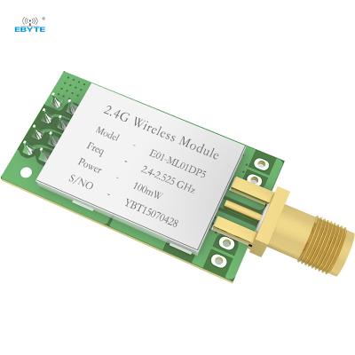 China Ebyte E01-ML01DP5 RF Module nRF24L01 Low Cost PA LNA 2.4GHz Wireless Transceiver Module Plug-in Wireless Long Range SPi for sale