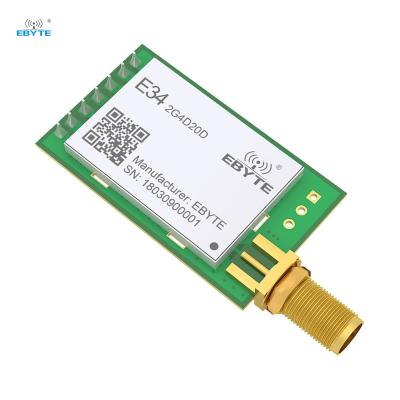 China E34-2G4D20D 2km long distance wireless 2.4GHz data transmitter nRF24L01+ transceiver duplex module and rf receiver module for sale