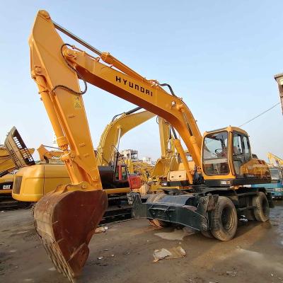 China Buy used excavators Hyundai R 210w-9 wheel excavator original robex 210 1.3m™ 21 ton; ³ for sale