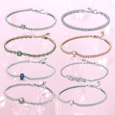 China 2022 NEW 925 tennis bracelet minnie tennis bracelet romantic dora heart pan heart tennis bracelet for sale