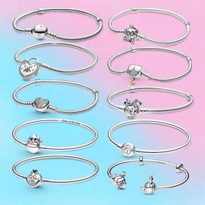 China High Quality Wholesale FASHIONABLE Mickey Snake Bracelet from Sterling Silver Pandoraer Jewelry Disneyin for sale