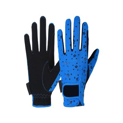 China Horse Riding Gloves 2021 New Fashion Customized Logo All Seasons Leather Horse Riding Gloves for sale