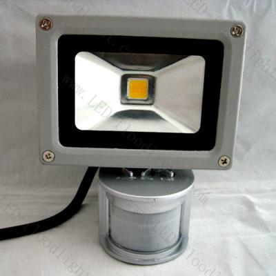 China PIR sensor 10w led flood light IP65 factory price for sale