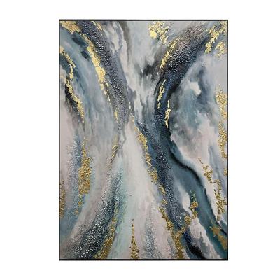 China Environmental materials oil painting decorate living room wall oil painting abstract style modern pure handmade oil painting for sale