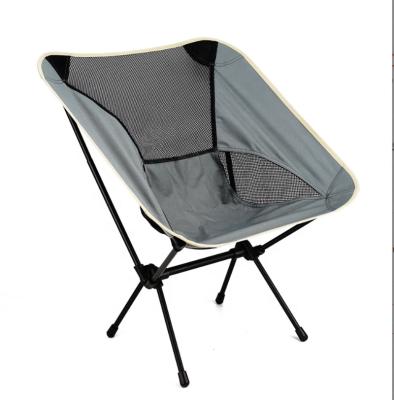 China New Alloy Moon Chair Easy-carry Outdoor Aluminum Ultralight Foldable Fishing Chair for Beach Camping BBQ Picnic for sale