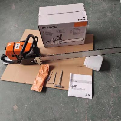 China Professional Gasoline 2-Stroke Chainsaw 5200W MS660 Woodworking Machinery 42inch Alloy Bar for sale