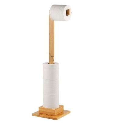 China Modern Toilet Paper Holder for Shelves Bathroom-Standing Storage for Toilet Paper in Natural Color-Novelty Bath Shelves for Organize for sale